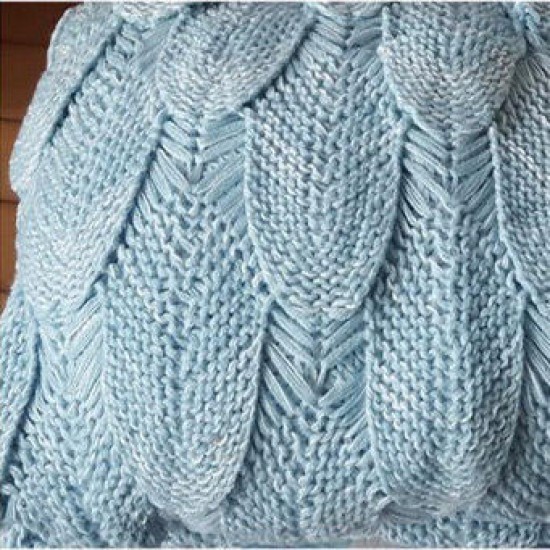 Mermaid Tail Blankets Yarn Knitted Handmade Crochet Mermaid Blanket Kids Throw Bed Wrap