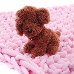 80x100CM Handmade Knit Knitted Blankets Soft Thick Cotton Throw Sofa Bed Decor
