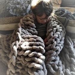 100x120cm Handmade Knitted Blanket Cotton Soft