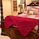 100x120cm Handmade Knitted Blanket Cotton Soft