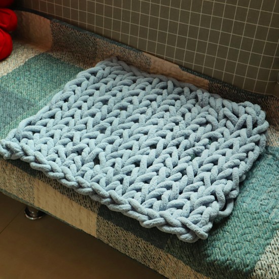 100x120cm Handmade Knitted Blanket Cotton Soft