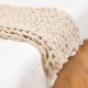 60 x 60cm Warm Winter  Handmade Crocheted Bed Knitted Sofa Cover Blankets