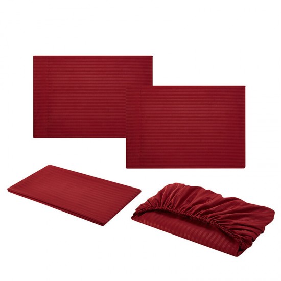 Striped Bedding Sets 3/4 Piece High Quality Brushed Microfiber Wrinkle & Fade & Stain Resistant Bed Sheets