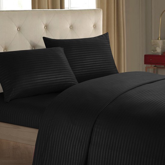 Striped Bedding Sets 3/4 Piece High Quality Brushed Microfiber Wrinkle & Fade & Stain Resistant Bed Sheets