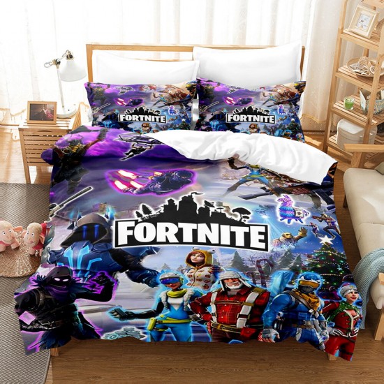 Fort night Bedding Set Double Bed Cover Nordic Quilt Duvet Cover Pillowcase Home Textile