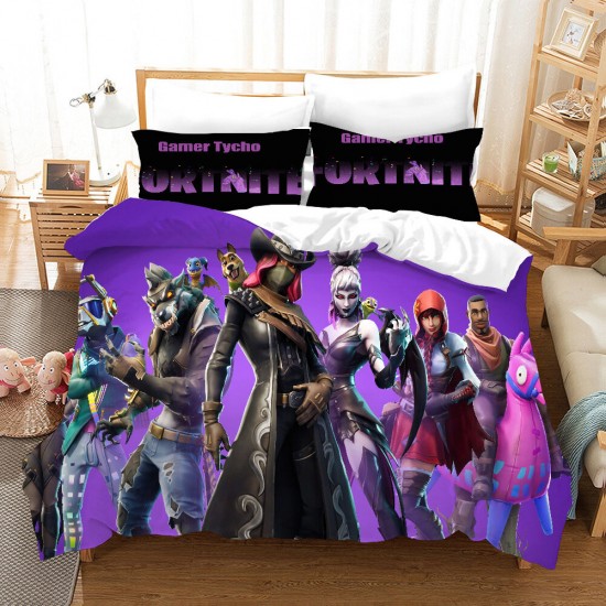 Fort night Bedding Set Double Bed Cover Nordic Quilt Duvet Cover Pillowcase Home Textile