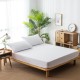 Waterproof Bed Fitted Sheet Cotton Terry Fabric Waterproof Breathable Bed Sheet with Elastic White Terry Mattress Cover Sheet