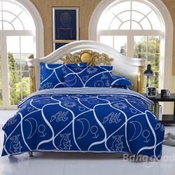 3/4pcs Suit Polyester Fiber Constellation Pattern Bedding Sets