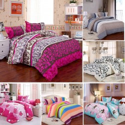 3 Or 4pcs Cotton Blend Mix Patterns Paint Printing Bedding Sets Twin Full Queen Size