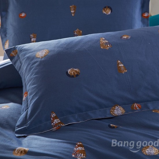 4pcs Suit Cotton Conch Predestined Love Printed Thicken Bedding Sets
