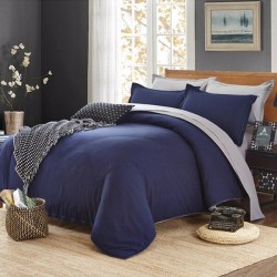 WX-8368 4Pcs Solid Color Bedding Sets Duvet Cover Sets Bed Linen Include Bed Sheet Pillowcase