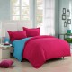 WX-8368 4Pcs Solid Color Bedding Sets Duvet Cover Sets Bed Linen Include Bed Sheet Pillowcase