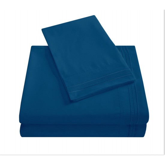 3/4 Peices Polyester Bedding Set Wrinkle Fade Stain Resistant Hypoallergenic Quilt Cover Set