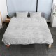 Winter Plush Duvet Cover Solid Color Long Plush Thickened Quilt Cover Pillowcase Plush Comforter Set for Bed Set