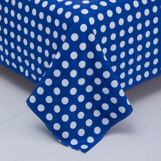 3 Or 4pcs Polyester Fiber Blue White Labyrinth Printed Double Sided Use Bedding Sets