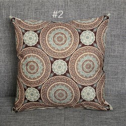 45x45cm Vintage Flower Cotton Linen Throw Pillow Case Waist Cushion Cover Bags Home Sofa Car Decor