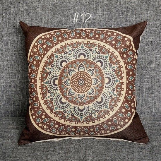 45x45cm Vintage Flower Cotton Linen Throw Pillow Case Waist Cushion Cover Bags Home Sofa Car Decor