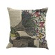Romantic Beautiful Pillow Cover Butterflies Cotton Linen Cushion Cover Pillow Case