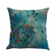 Romantic Beautiful Pillow Cover Butterflies Cotton Linen Cushion Cover Pillow Case