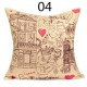 Printing Art Cotton Linen Pillow Case Sofa Car Cushion Cover Home Decor