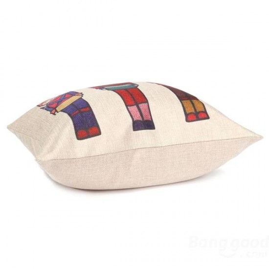 Printing Art Cotton Linen Pillow Case Sofa Car Cushion Cover Home Decor