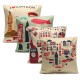 British Style European Traveling Throw Pillows Cases Home Sofa Car Decor Cushion Cover