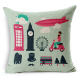 British Style European Traveling Throw Pillows Cases Home Sofa Car Decor Cushion Cover