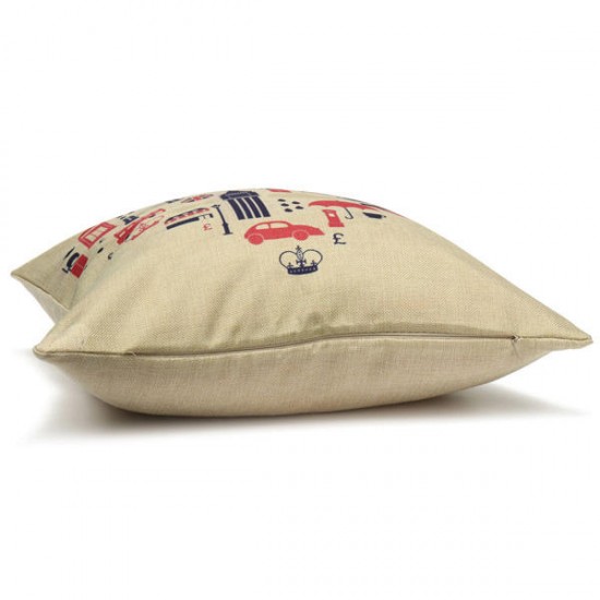 British Style European Traveling Throw Pillows Cases Home Sofa Car Decor Cushion Cover