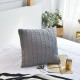 100% Cotton Knit Cushion Covers Decorative Stretchable Pillow Case for Living Room Car Office