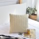 100% Cotton Knit Cushion Covers Decorative Stretchable Pillow Case for Living Room Car Office