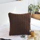 100% Cotton Knit Cushion Covers Decorative Stretchable Pillow Case for Living Room Car Office