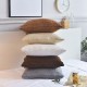 100% Cotton Knit Cushion Covers Decorative Stretchable Pillow Case for Living Room Car Office