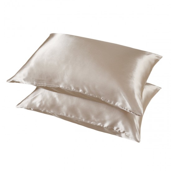 2pcs Silky Soft Pillow Case Bed Cushion Cover Pillowcase Room Home Gift