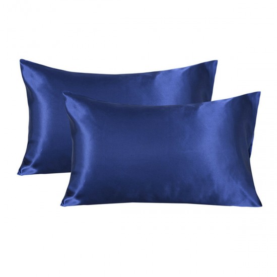 2pcs Silky Soft Pillow Case Bed Cushion Cover Pillowcase Room Home Gift