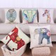 Fashion Animal Cotton Linen Throw Pillow Case Waist Cushion Cover Home Sofa Car Decor Fashion Animal Cotton Linen Throw Pillow Case Waist Cushion Cover Home Sofa Car Decor