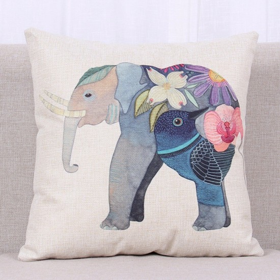 Fashion Animal Cotton Linen Throw Pillow Case Waist Cushion Cover Home Sofa Car Decor Fashion Animal Cotton Linen Throw Pillow Case Waist Cushion Cover Home Sofa Car Decor