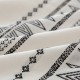 Striped Boho Duvet Cover  3 Pcs Soft Queen White Duvet Cover Comforter Bohemian Aztec Comforter Cover Linen Summer Bedding Set