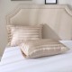 Silky Satin Smooth King size Jacquard Striped Solid Color Duvet Cover Set