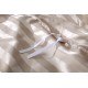 Silky Satin Smooth King size Jacquard Striped Solid Color Duvet Cover Set