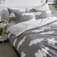 100% Cotton 90''x90'' Clouds Pattern Soft Hypoallergenic Breathable Duvet Cover Pillowcase Comforter Cover With Zip Closure