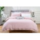 Embroidery Comforter Cover Washed Microfiber Tufted Textured Duvet Cover Set Bedsheet Bedding Set with Diamond Pattern