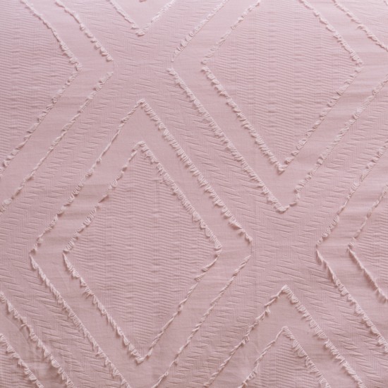 Embroidery Comforter Cover Washed Microfiber Tufted Textured Duvet Cover Set Bedsheet Bedding Set with Diamond Pattern