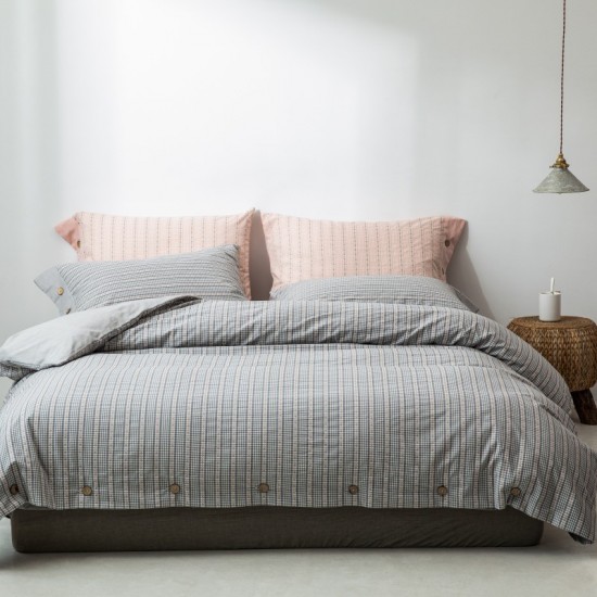 Customized Design 3d Printing Washed Cotton Linen Bohemian Striped Home Decorative Bed Sheet/duvet Cover Set With Pillowcase