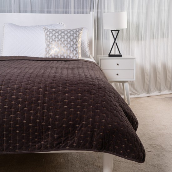 Tacking stitch Bedding Comforter Set Hotel Soft King Queen Full Bed Quilt microfiber quilt
