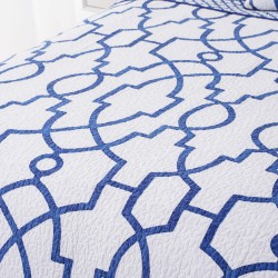 home decoration cotton quilt microfiber fabric bedspread set brushed quilt sets quilted bed sheet spread embroidery Coverlet