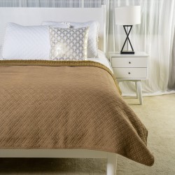 Polyester Ultrasonic Bed Quilt Hotel Wholesale Solid Color Bedspread Patchwork Microfiber Fabric Quilt Set