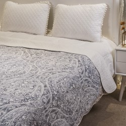 Oversized Washed Lightweight Printed Floral Bed Coverlet 100 cotton Quilt Bedspread Cover Set with 1 Quilt and 2 Shams