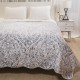 Oversized Washed Lightweight Printed Floral Bed Coverlet 100 cotton Quilt Bedspread Cover Set with 1 Quilt and 2 Shams