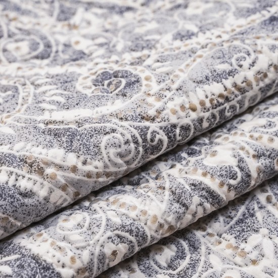 Oversized Washed Lightweight Printed Floral Bed Coverlet 100 cotton Quilt Bedspread Cover Set with 1 Quilt and 2 Shams